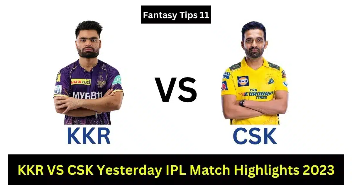 Yesterday IPL Match Highlights