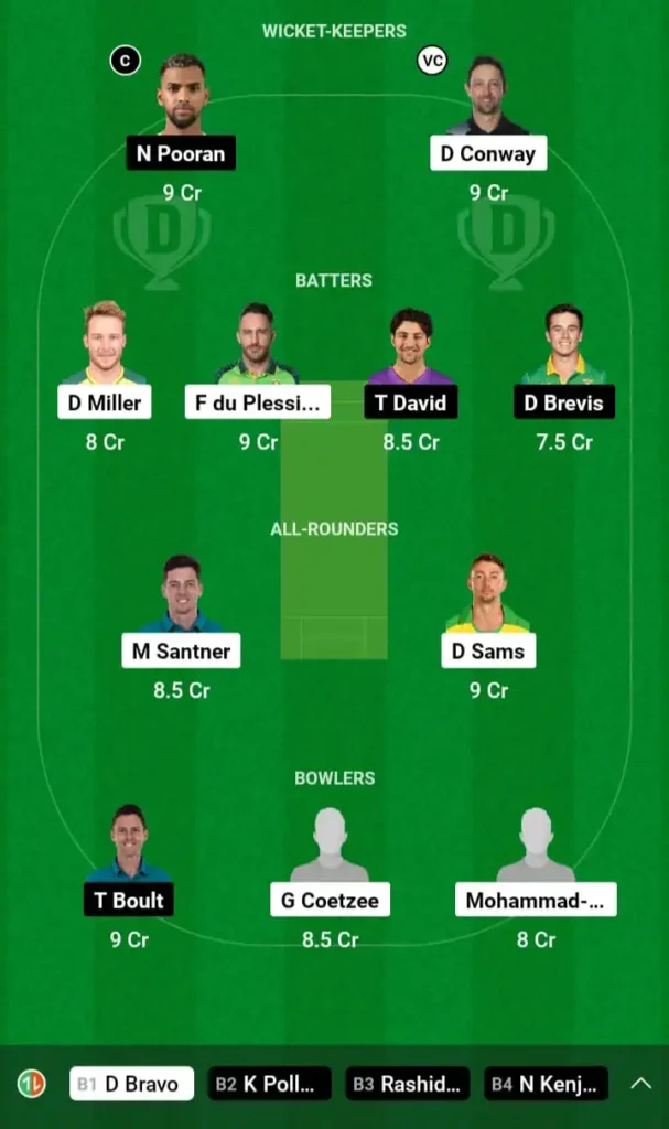 Today Dream11 Team Photo