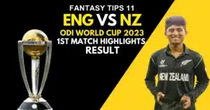 England vs New Zealand Yesterday Match Highlights & Result