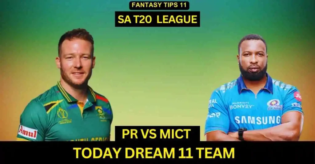 PR vs MICT 14th Match Today Dream 11 Team