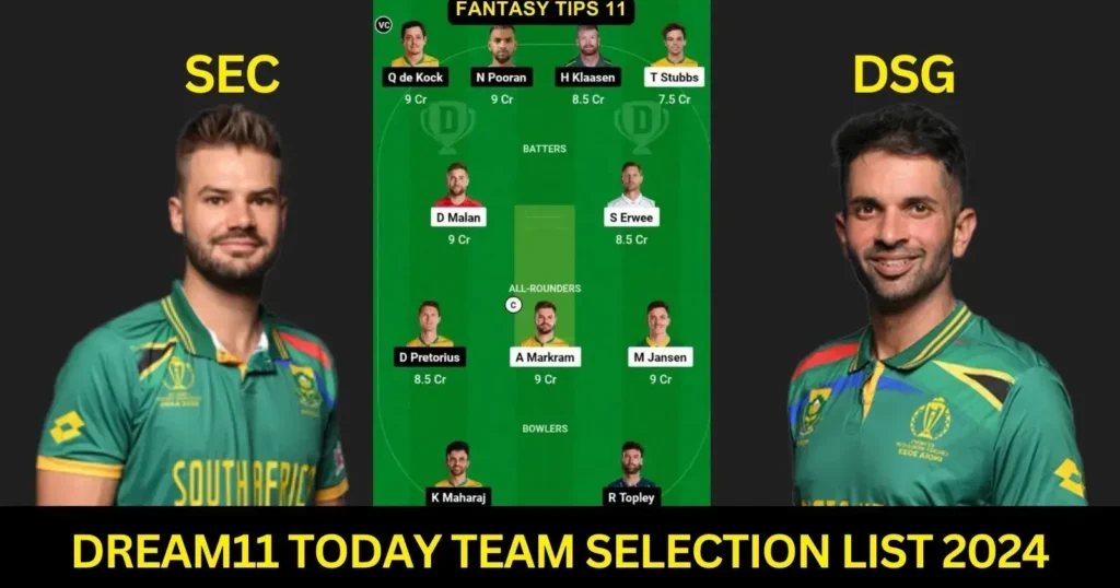 SA 2024 SEC vs DSG 5th Match