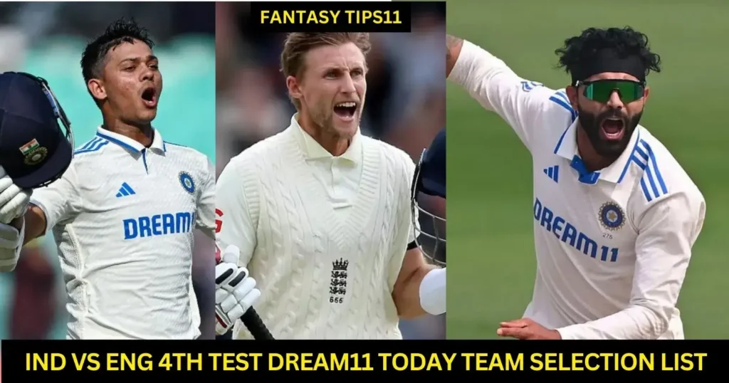 Ind vs Eng 4th Test Dream11 Today Team Selection List