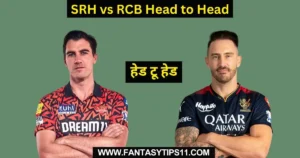 SRH vs RCB Head to Head